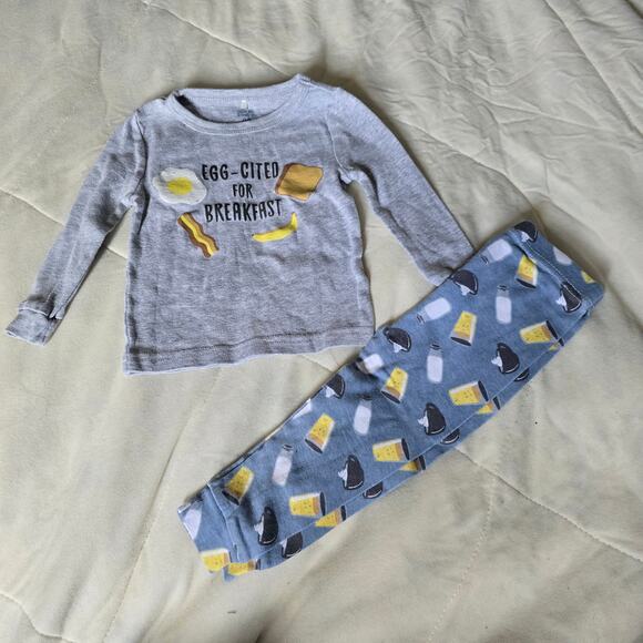 Cutie Pie Dreamerz Pajama Set 12M – Breakfast Theme, Foodie Baby - Picture 1 of 6